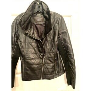 Badgley Mischka Genuine Biker Leather Jacket Size Medium